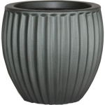 grey stone plant container