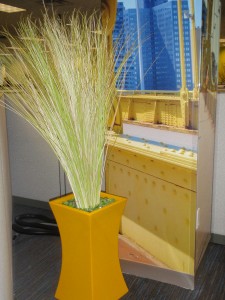 yellow artificial plants